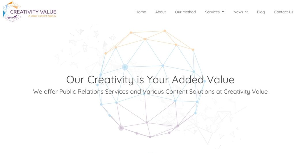 אתר האינטרנט של קריאייטיביטי ואליו מציע הרבה מאוד תוכן וערך